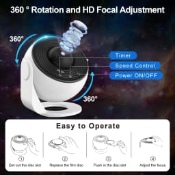 Aiopp 13 in 1 HD Galaxy Projector, Planetarium Star Projector Realistic Starry Sky Night Light ,Solar System Constellation Moon for Kids Bedroom Home Decor