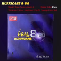 Original New DHS Hurricane 8-80 Table Tennis Rubber Tacky Soft Elastic Ping Pong Rubber Professional Large Pore Sponge
