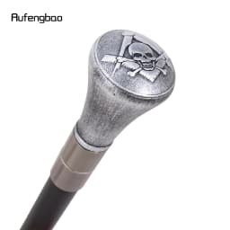 Silver Resin VG Skull Totem Decorative Cane for Halloween for Cosplay and Parties Decorative Stick 94cm