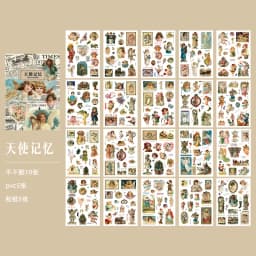20 Sheets Large size Euramerican Style Sticker Book Washi Paper Journal DIY Material Decoration Memo Pad Scrapbook Stationery