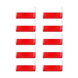 10pcs Epoxy Italy Flags Sticker Car Interior Decoration Decal for Fiat 500 Abarth Punto Panda Tipo Bravo Stilo Coupe Doblo Badge