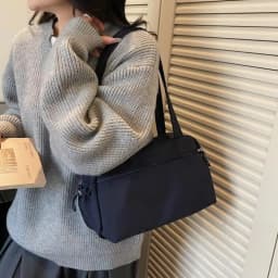 Fashion Solid Color Shoulder Bag Large Capacity Lightweight Tote Bags Nylon Handbag Women