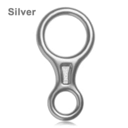 Rock Climbing Descender 35KN Figure 8 Word Rope Descender Climbing Ring Downhill Eight Ring Gear Climbing Device Equipment