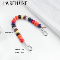 Beaded Decorative Chain Strap For Longchamp Bag Purse Colorful Handhold Destructive Modification shoulder Straps Bag Accessories