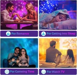 16 Color Starry Sky Ocean Wave Galaxy Projector Light Auto Rotate Remote Control USB Powered LED Ambient Night Light Party Decor