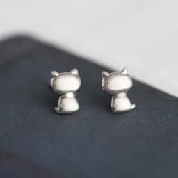 Silver Plated Creative Ear Hole Earrings for Women Prevent Korean Style Stud Earrings Allergy Earrings Fine Jewelry Accessories