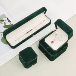 Velvet Jewelry Box Octagonal Wedding Luxury Ring Case Gift Box for Necklace Bracelet Earrings Wholesale Jewelry Packaging