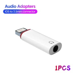 Olaf Lightning To 3.5 MM Jack AUX Adapter For iPhone 14 13 12 Adapter USB C Headphone Connector Audio Splitter Phone Accessories