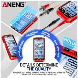 Automatic Multimeter for Measuring AC/DC Voltage Current and Temperature NCV Non-Contact Electrical Testing Model ANENG 628A