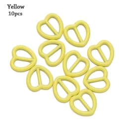 10Pcs 5mm Mini Ultra-small Heart Shape Belt Buckle Doll Bags Buckles DIY Dolls Metal Buckles Doll Shoes Clothes Accessories