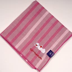 Coolpa 28cm Double Layer Cotton Sweat Absorbent Handkerchief Japanese Craft Embroidery Print for Wiping Sweat Portable Tissue