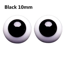 1pair 8mm 10mm 12mm 14mm Blue Black Glass Eyes Eyeball For BJD Doll DIY Doll Making Crafts Accessories Safety Animal Toy