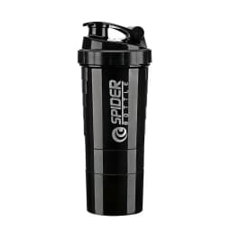 3 Layer Shaker Bottle Protein Mixing Shake Cup Sports Fitness Water Cup 550ml Scaled Plastic Water Bottles with Medicine Box