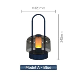 Modern Retro Nordic Desk Lamp Rechargeable Indoor Table Lamp Camping Lamp Night Light for Bedroom Campe Reading Home Decoration