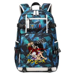 Anime Luffy Print Casual School Backpack Large Capacity Student Bookbag for Boys and Girls Travel Sport
