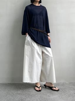 Plus-Size Summer A-Line Women's Wide-Leg Pants, Loose Thin Cropped Pants, Casual Carrot Pants