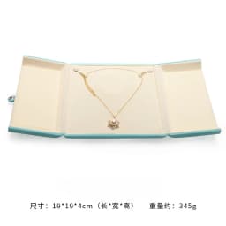 Pearl Necklce Gift Box Velvet Necklace Packaging Box Ring Holder Display Showcase Pendant Organizer