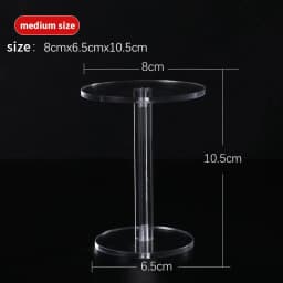 Transparent Frame Round Jewelry Display Stand Acrylic Clear Bracelet Organizer Shelf Jewelry Storage Rack