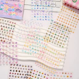 28sheets Kawaii Mini Cartoon Sticker Book DIY Diary Album Scrapbook Handmade Collage Material Cute Children's Stickers