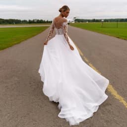 Customized Off Shoulder Wedding Dresses Organza 2025 Strapless Full Sleeve Bridal Gowns for Women New Summer Vestido De Novia