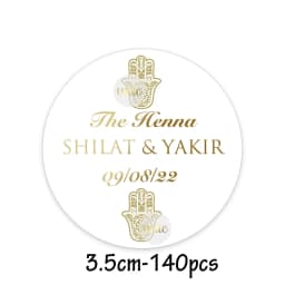 Custom Henna Water Bottle Labels Stickers Self Adhesive Candy Wrap Bridal Shower Decor Personalized Text