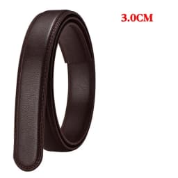 2.4 2.8 3.0 3.5 Width Belt No Buckle for Automatic Buckle PU Leather Belts Without Buckle for Men Women No Buckle 4 Size Wide