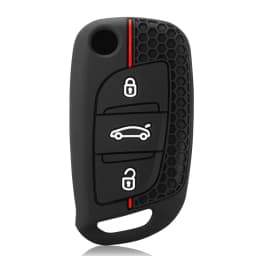 Silicone 3 Buttons Auto Accessories Car Key Cover Case For Peugeot For Citroen C1 C2 C3 C4 C5 DS3 DS4 DS5 DS6 key Bag