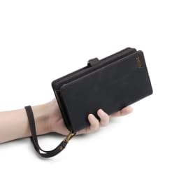 Wallet PU Leather Phone Case Cover For iPhone 16 15 Pro Max iPhone 16 15 Plus with Card Slots Zipper Wallet Design Phone Cover
