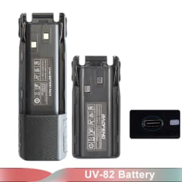 Baofeng UV-82 Li-ion Battery USB Type-C Charger 2800mah Enlarge 3800mAh BL-8 Original For Radio UV-8D UV-82HP UV-8D UV-82WX UV89