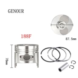 Piston Full Set W/ RING PIN CLIP For KAMA KIPOR 170F 178F 186F 190F 192F Air Cooled 2KW 3KW 5KW 6KW DIESEL Generator Spare Parts