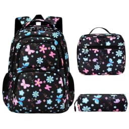 Cute Student Backpack 3pcs/set Primary Schoolbag Rabbits and quicksand Kawaii Student Backpack Teenage Girls Handbag Rucksack