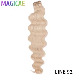 Magicae 30Inch 200g/Pc Chocolate Ombre Brown Orange Blond P27/613 Bio Body Wave Grey High Temperature Synthetic Hair Extension