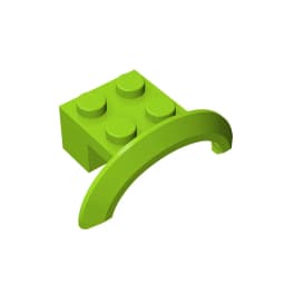 Gobricks 10Pcs MOC Parts 98282 28579 Wheel Arch Mudguard 4 x 2 1/2 x 1 Compatible Bricks Assmble Building Blocks Particle Toy