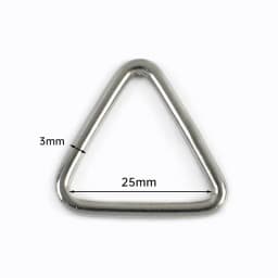 10Pcs 3-5x15-50mm 304 Stainless Steel Triangle Ring Buckle for Dog Harness Leash Webbing Bag Strap Junction Connector Hardware