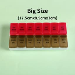 New Weekly Portable Travel Pill Cases Box 7 Days Organizer 14 Grids Pills Container Storage Tablets Vitamins Medicine Fish Oils