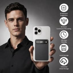 AI Digital Recording High-definition Noise Cancelling Recording Pen Dual Microphone AI Voice Transcription Portable Dictophone