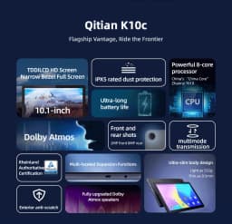 Lenovo Tab M10 (3rd Gen) Qitian K10c Tablet TB328FU Global ROM 10.1 Inch Unisoc T610 1920×1200 7700mAh 64GB ROM WiFi Android PC