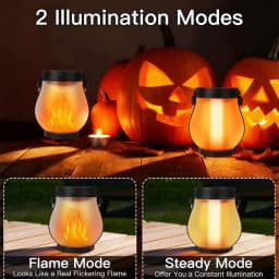 Outdoor Waterproof Solar Flame Lamp with Type-C Charging Simulation Flickering 3D Flame Solar Rope Hanging Light for Patio Decor