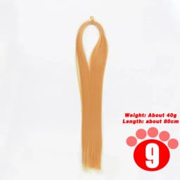 80CM 1/3 1/4 1/6 SD Doll Hair Accessories Salon Ob Heat Resistant Doll Wig Hair Hand Woven Modified DIY Hair Grafting Hair