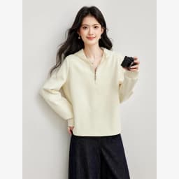 VIMLY Women's Hooded Sweatshirt 2026 Autumn Elegant Lace Trim Splicing Casual Pullover Fashion Long Sleeve Top Ladies A7628