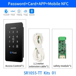 SR1055 NFC TTLOCK Embedded IP67 Fingerprint 13.56Mhz Keypad Door Lock Self Defense Safe Home Access Control Kit Smart Door lock