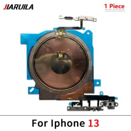 Wireless Charging NFC Chip Coil With Sticker & Power Button & Volume Button Flex Cable For iPhone 15 14 Plus 13 Mini 12 Pro Max