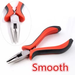 1 Piece Multi-function Stainless Steel Split Ring Opener Needle Nose Pliers Jewelry Making Hand Tool Black Red