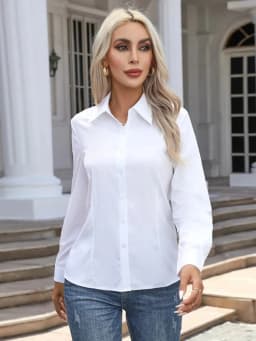 New Spring Summer Women Elegant Shirts & Blouses Retro Leisure Cardigan Long Sleeves Tops Office Loose Fashion Female Clothing