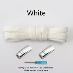 Magnetic Lock Shoelace Without ties Flats Elastic Laces for Sports Unisex 8mm Thick Tennis No Tie Shoe laces Shoes Accessories