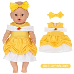 Elegant Princess Dresses For 18 Inch Dolls Cute Costume Outfits With Hairband Fits America Doll Kids Christmas Birthday Gift