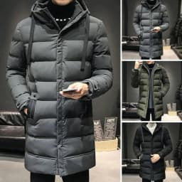 2027 Winter Parkas Men Warm Thick Windproof Jacket Men Quality Hooded Cotton Padded Coat Men Fashion Waterproof Outwear