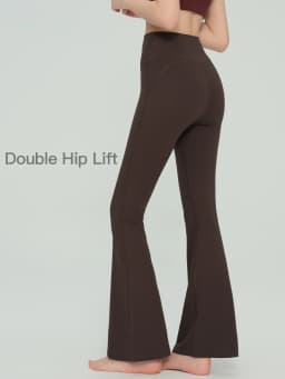 Women's High Waisted Tight Fitting Hip Lifting Slim Leg Long Yoga Flared Pants Breathable Comfort Fitness Leisure Sports Pants
