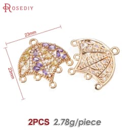 High Quality 18K Gold Color Brass and Zircon More Style Earrings Connect Charms Pendants Jewelry Making Diy Findings Accessories