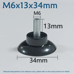 M4 M5 M6 M8 Transparent Suckers With Screw PVC Plastic Sucker Pad Holder Turn Nut Glass Table Tops Storage Tool Hooks